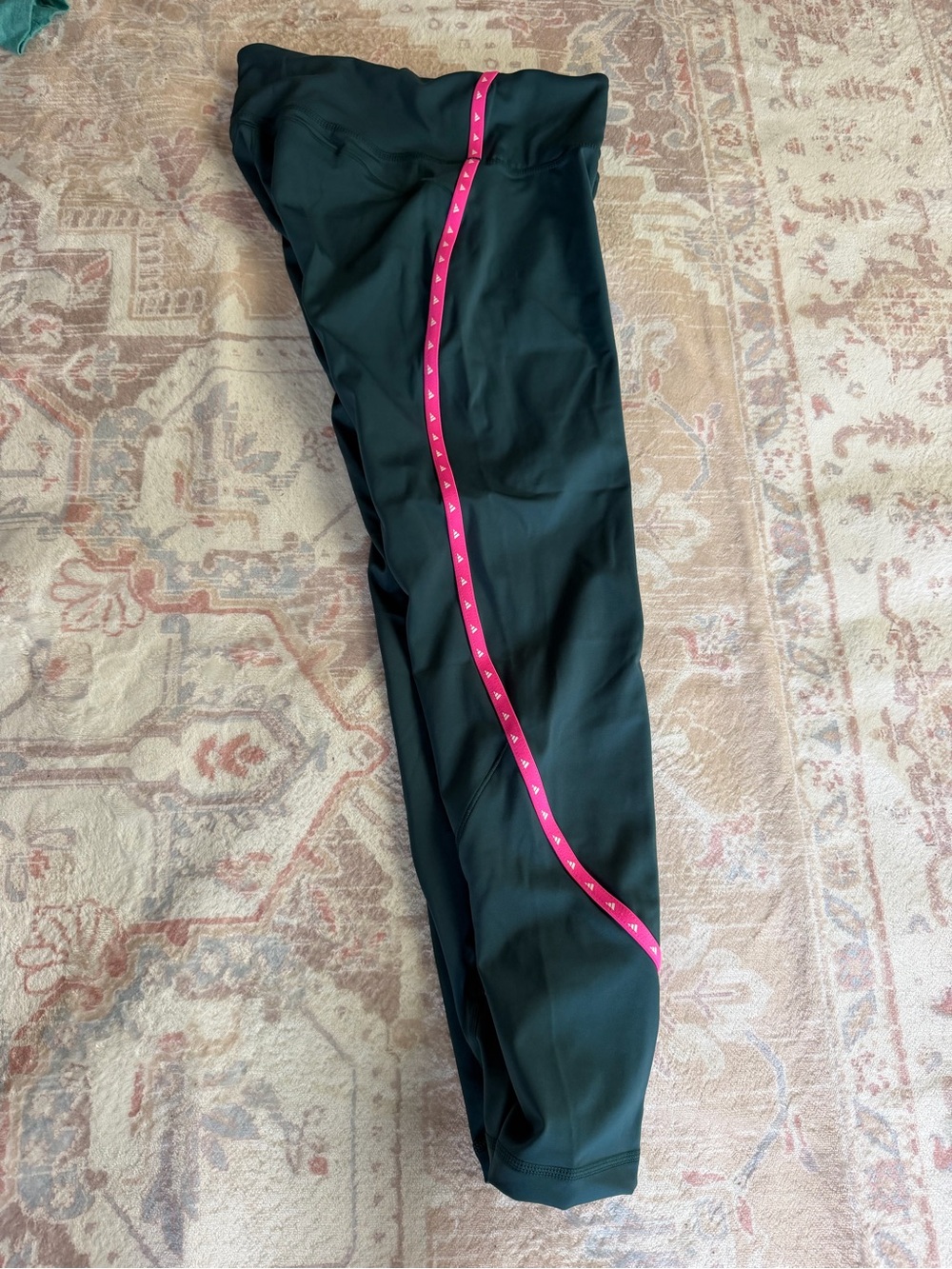 Adidas Women’s Medium “Believe This” 7/8 leggings in wild teal and hot pink
